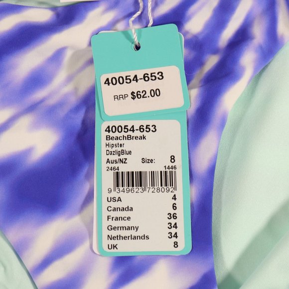 NWT Seafolly Beach Break Hipster in Dazzling Blue - Picture 5 of 6